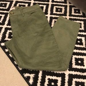 Banana Republic olive green skinny pants jeans